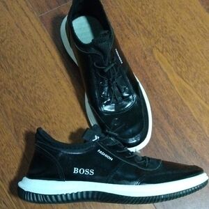 Boss Black Fashion Sneakers with White Accents